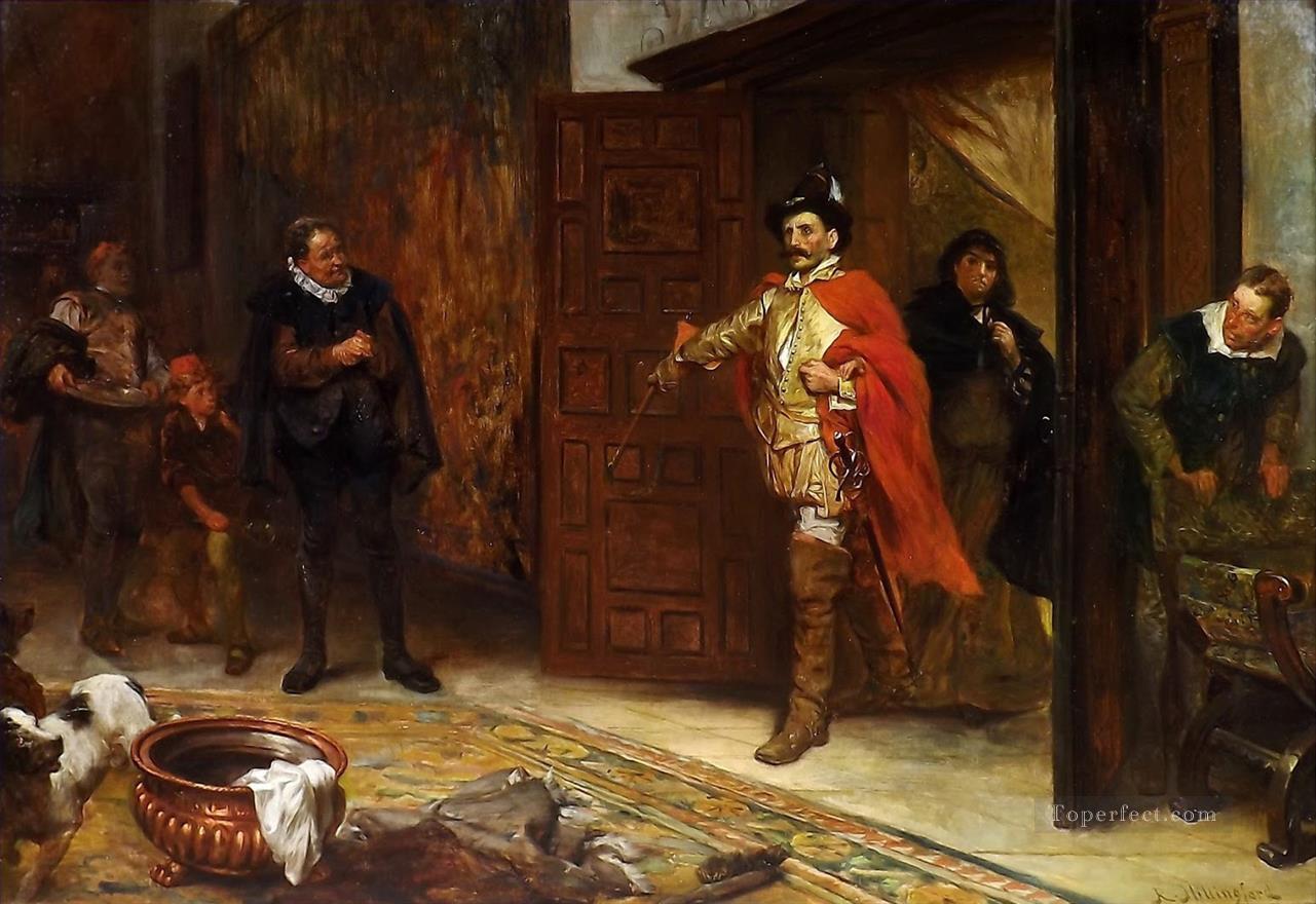 The Taming of the Shrew Robert Alexander Hillingford historical battle scenes Oil Paintings